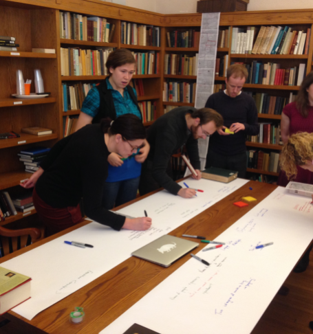 Workshop participants plan their markup